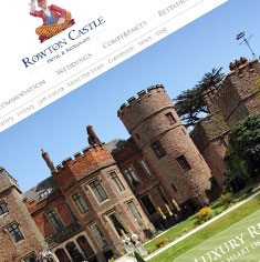 Hotel Web Design - Rowton Castle