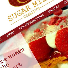 Restaurant Web Design - Sugar Mill